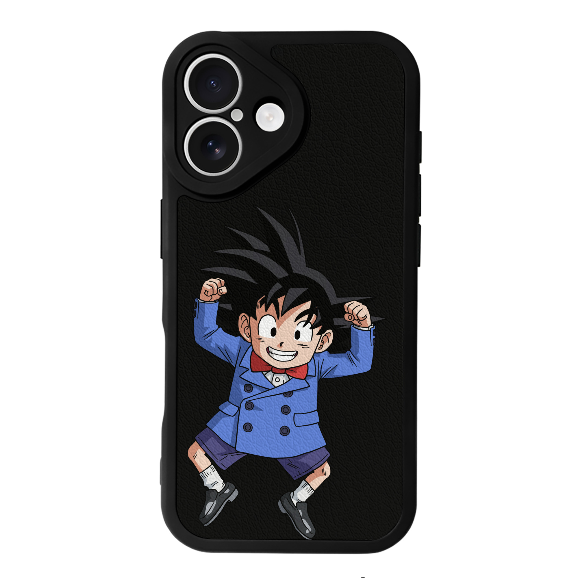 （画像用） ドラゴンボール 孫悟空（そん ごくう）Son Goku カカロット DRAGON BALL Kakarotto 【iPhone 16シリーズ対応】シリコンスマホケース（レザー調） 材質：シリコン